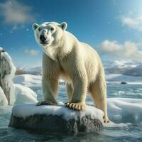 polaire ours sauvage la vie la photographie hdr 4k photo