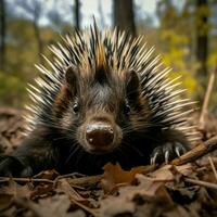 porc-épic sauvage la vie la photographie hdr 4k photo