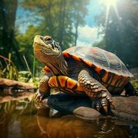 tortue sauvage la vie la photographie hdr 4k photo