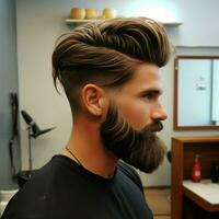 homme cheveux style photo