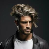 homme cheveux style photo