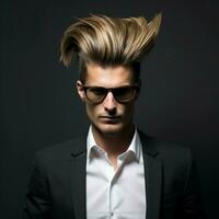 homme cheveux style photo