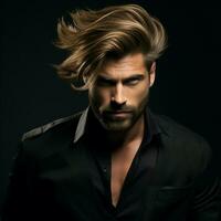 homme cheveux style photo