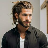 homme cheveux style photo