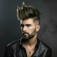 homme cheveux style photo