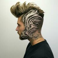 homme cheveux style photo