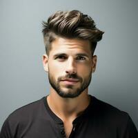 homme cheveux style photo