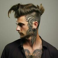 homme cheveux style photo