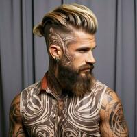 homme cheveux style photo