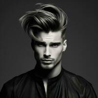 homme cheveux style photo