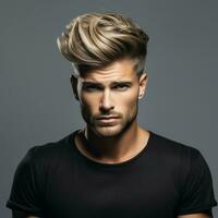 homme cheveux style photo