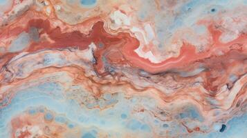 abstrait marbre texture agate rouge, ai photo