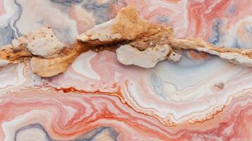 abstrait marbre texture agate rouge, ai photo