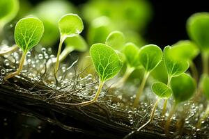 microscopique élégance délicat cellulaire les structures dans plante tissus en haut proche photo