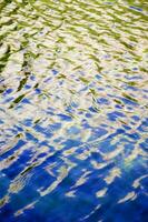 réflexion de le ciel et le l'eau dans le rivière photo