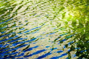 réflexion de le ciel et le l'eau dans le rivière photo