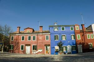 le couleurs de le ville de Burano Venise photo