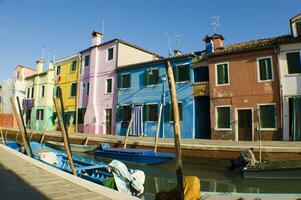 le couleurs de le ville de Burano Venise photo