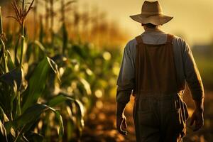 une agriculteur homme agricole la vie photo