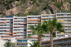 Blanes, une méditerranéen village dans le Province de Barcelone, à le début de le catalan costa bravo. photo