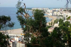 général vues de le méditerranéen village de blanes dans le Province de Barcelone. photo