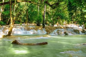 Cascade de tad sae à luang prabang, laos photo