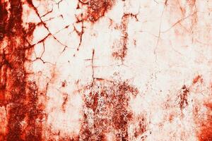 foncé rouge du sang sur vieux mur pour Halloween concept photo