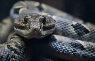 phyton serpent. produire ai photo