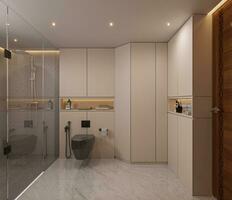 le ultime luxe toilettes intérieur conception les tendances 3d le rendu photo
