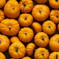 pile de citrouilles dans Haut voir. adapté pour Halloween et embrassement le esprit de le tomber saison. établi avec génératif ai La technologie photo