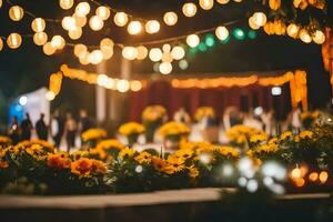 le mariage de la personne et la personne à le grandiose hôtel, Delhi. généré par ai photo