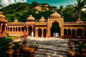 le palais de le prince de maharashtra. généré par ai photo