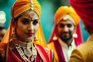 Indien mariage dans Bombay. généré par ai photo
