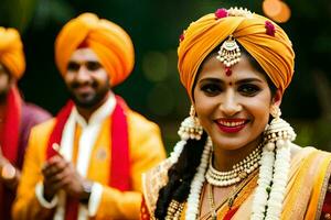 Indien mariage dans Delhi. généré par ai photo