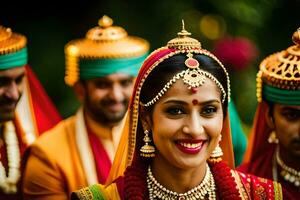 Indien mariage la photographie dans Bombay. généré par ai photo