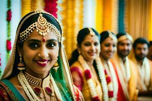 Indien mariage la photographie dans Bangalore. généré par ai photo