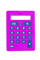 calculatrice rose avec écran vide photo