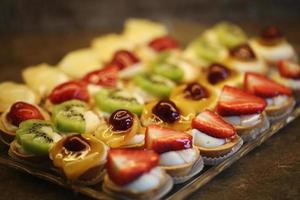 fruit spécial est petif, produits de boulangerie, pâtisserie et boulangerie photo