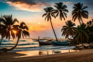 le meilleur des plages dans le monde. généré par ai photo