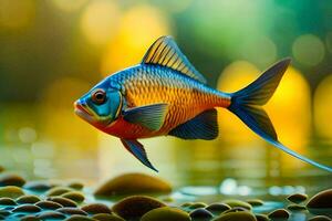 poisson fond d'écran HD. généré par ai photo