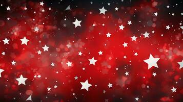 abstrait américain drapeau rouge et bleu avec étoiles pour indépendance journée photo