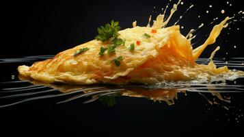 ai génératif une photo de omelette