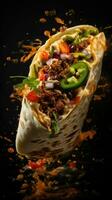 ai génératif une photo de burrito