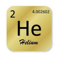 hélium élément isolé dans blanc Contexte photo