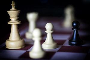 jeu de stratégie aux échecs photo