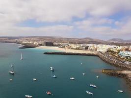 puerto del rosario du point de vue du terminal de croisière photo