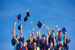 étudiants diplômés du secondaire photo