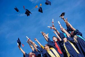 étudiants diplômés du secondaire photo