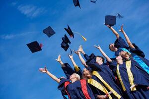 étudiants diplômés du secondaire photo