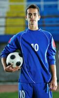 portrait de joueur de football photo